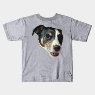 smiling dog funny meme jack russel Kids T-Shirt